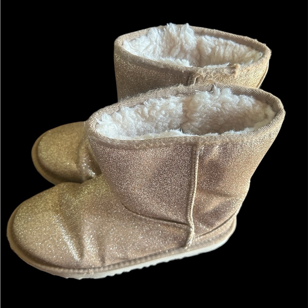 UGG Gold Ankle Boots with White Lining